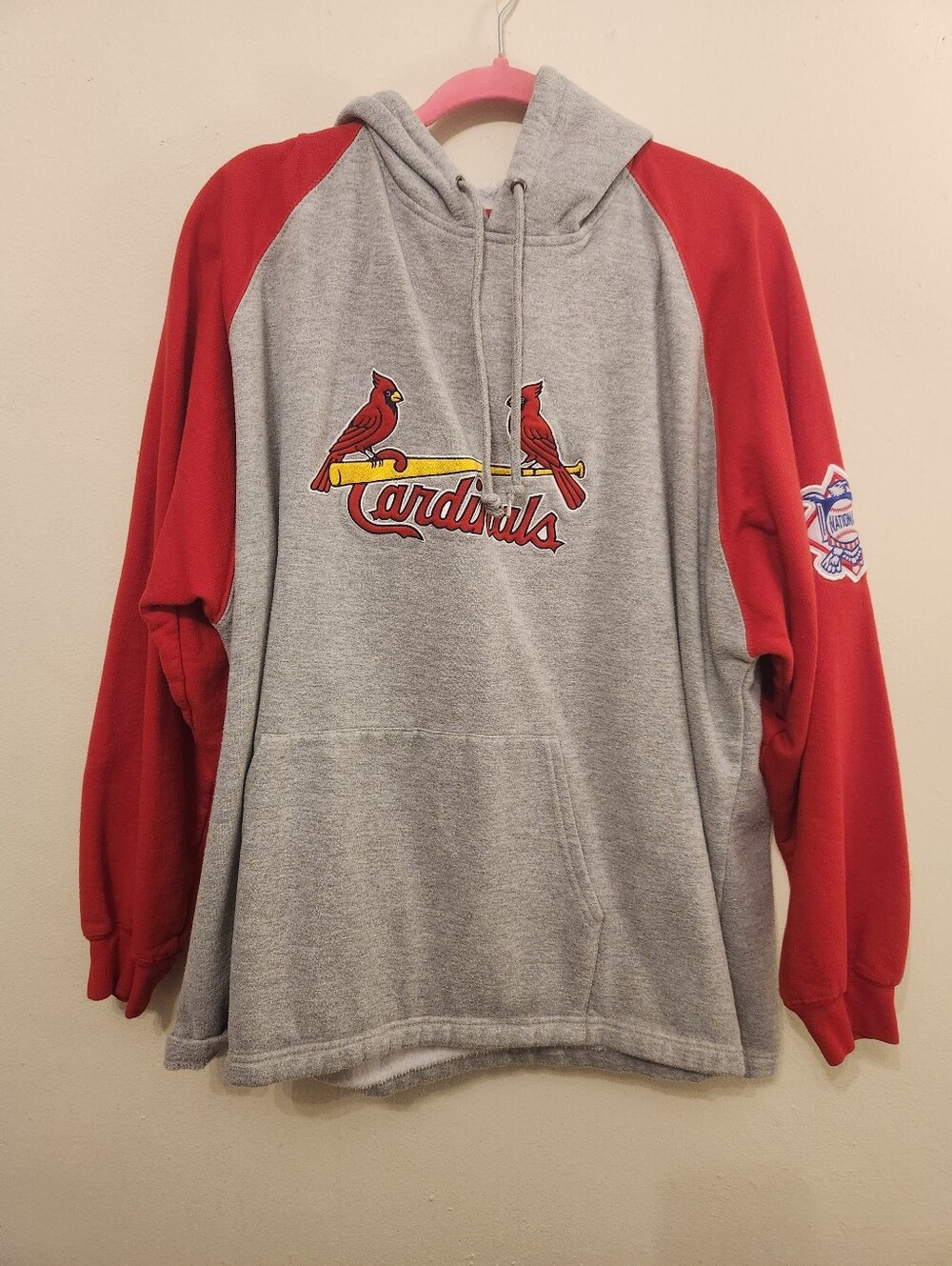 St Louis Cardinals Lee Baseball Hoodie Size Large